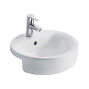 Ideal Standard Concept Sphere 450mm Semi Recessed Basin 1 Tap Hole - White E797901
