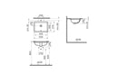 Vitra S20 500x370mm Undermounted Washbasin 0 Tap Holes 5474B003-0618