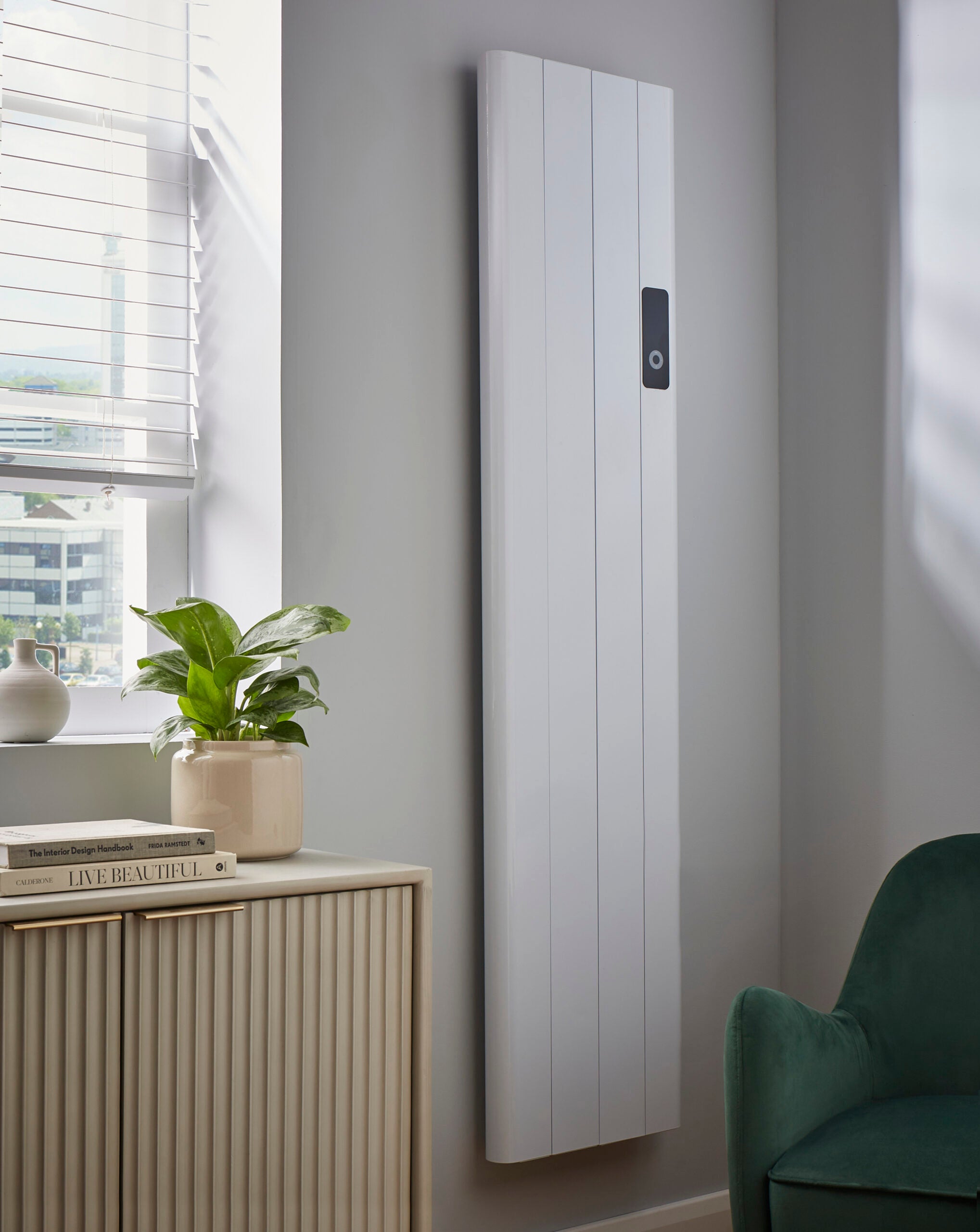 Capri Electric Aluminium RadiatorPanel Heater 1500W Vertical 1600x453m