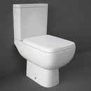 Rak Ceramics Series 600 Close Coupled Toilet Pan Cistern Soft Close Seat White S600PAN + S600CIST + RAKSEAT014
