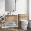 Anas Angel 500x245x828mm Floorstanding WC Unit - Rustic Oak AMBIENCE-WCUNIT-RUSTIC