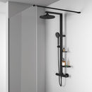Ideal Standard Ceratherm ALU+ Shower Syste Thermo 2 Function and 2 shelves Silk Black BD579XG