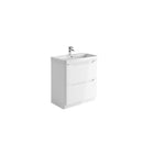 Anas Ella 765x780x444mm Floorstanding Unit With Basin White ELLA-800FLOORUNIT-WHITE + DEEP800