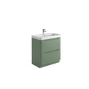 Anas Ella 765x780x444mm Floorstanding Unit With Basin Green ELLA-800FLOORUNIT-GREEN + DEEP800