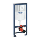 Grohe Concealed Cistern Wc Frame 1.12 With Rak Ceramics Rimless Wall Hung Toilet Pan 3886020A