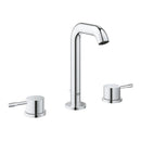 Grohe Essence New 3 Tap Hole Basin Mixer Tap 1/2 Inch M-size With Pop Up Waste Chrome 20296001