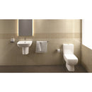 Rak Ceramics Series 600 Semi Pedestal 520mm Basin White S60052BAS1 + S600HPED