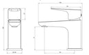Tavistock Signal Mini Deck Mounted 1 Tap Hole Basin Mixer with Click Waste - Chrome TGN61