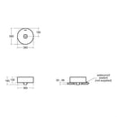 Ideal Standard Retail Strada II 380mm On Countertop Round Basin 0 Tap Holes - White E237801