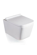 GEBERIT DUOFIX UP320 WC FRAME RIMLESS WALL HUNG TOILET PAN WITH SOFT CLOSE SEAT