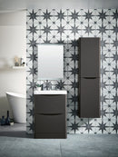 Anas Bella 496x800x447mm Floorstanding Unit Matt Grey BELLA-500FLOORCAB-MATTGREY + BELLA-500BASIN
