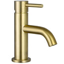 JTP Vos Single Lever Mini Basin Mixer Tap Without pop-up waste - Brushed Brass 23025BBR
