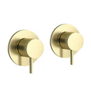 JTP Vos Wall Mounted Side Valves Pair - Brushed Brass 23089BBR