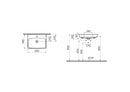 VitrA M-Line 600mm Wall Hung Washbasin 1 Tap Hole 5662B003-0973