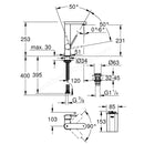 Grohe Plus Single-lever Basin Mixer 1/2 With Led Display L-size Chrome 23959003