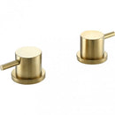 JTP Vos Deck Mounted Panel Valves Pair - Brushed Brass 23809BBR