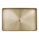 JTP Vos Rectangular Counter Top Basin - 526mm Wide - Brushed Brass 23CTS520BBR