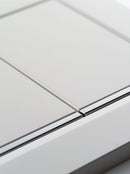 Geberit Sigma30 Matt White & Polished Chrome Dual Flush Plate