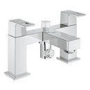 Grohe Eurocube Two Handled Bath Shower Mixer Tap - Chrome 25137000