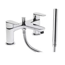 Tavistock Zero 2 Tap Hole Deck Mounted Bath Shower Mixer with Handset - Chrome TZE42
