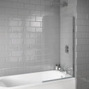 Anas S6 1400x800x6mm Radius Edge Bath Screen Chrome LS010N