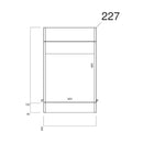 Anas Lili 500x810x245mm Floorstanding WC Unit Matt Grey LILI-500WCUNIT-MATTGREY
