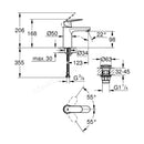 Grohe Eurosmart Cosmopolitan Basin Mixer 1/2″ M-size Chrome 23926000