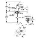 Grohe Eurostyle 2015 Ohm Basin 1/2 S-size Chrome 23929003