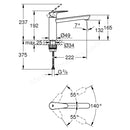 Grohe Baucurve Single Lever Sink Mixer 1/2 31715000