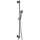 JTP Vos Slider Shower Rail Kit Round Shower Handset and Shower Hose - Brushed Black 27129510BBL