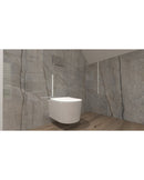 Anas Compact 450mm Rimless Wall Hung Pan And Slim Soft Close Seat White
