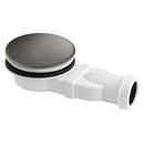 JTP Just taps plus Vos Slim Shower Waste - Brushed Black 27502BBL