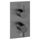 JTP Just Taps Plus Vos 2 Outlet Thermostatic Concealed Shower Valve - Brushed Black 27671ABBL