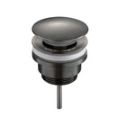 JTP Vos Universal Slotted and Unslotted Basin Waste - Brushed Black