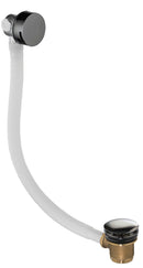 JTP Vos Click Clack Bath Filler Waste & Overflow - Brushed Black