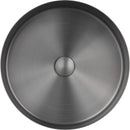 JTP Vos Round Countertop Basin - 360mm x 360mm - Brushed Black