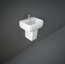 RAK Ceramics Metropolitan 345mm Basin With Semi Pedestal 1 Tap Hole MET42BAS1 + METHPED