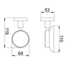 JTP Just Taps Plus Vos Soap Dish - Matt Black 28131MB