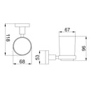 JTP Just Taps Plus Single Tumbler Holder - Matt Black 28141MB