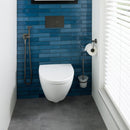 Jtp Just Taps Plus Vos Toilet Bathroom Brush And Holder Brushed Black 27165BBL