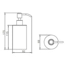 Jtp Vos Just Taps Plus Bathroom Soap Dispenser - Brushed Black 27167BBL