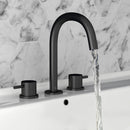 JTP Vos 3 Hole Deck Mounted Basin Mixer Tap - Matt Black 28193MB