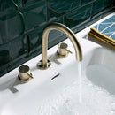 JTP Vos 3 Hole Deck Mounted Basin Mixer Tap with Designer Handle - Matt Black DH28193MB