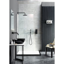 JTP Vos Round Fixed Shower Head - 200mm Diameter - Matt Black 28200MB