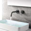 JTP Vos 2 Hole Wall Mounted Basin Mixer Tap - 200mm Spout Reach - Matt Black 28273MBMP
