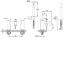 JTP Vos Bath Shower Mixer Tap with Kit - Matt Black 28275MB