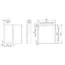 Tavistock Facade Double Door 600mm x 650mm Recess Mirror Cabinet With Charging Socket Illuminated FCC060