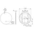 Tavistock Resonate 600mm Mirror with Heater & Bluetooth Speaker RSM600C