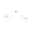 JTP Vos Bath/Basin Spout - 200mm Long - Matt Black 28447MB