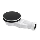 JTP Just Taps Plus Vos Slim Shower Waste - Matt Black